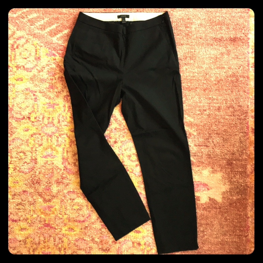 J. Crew black high-rise trouser